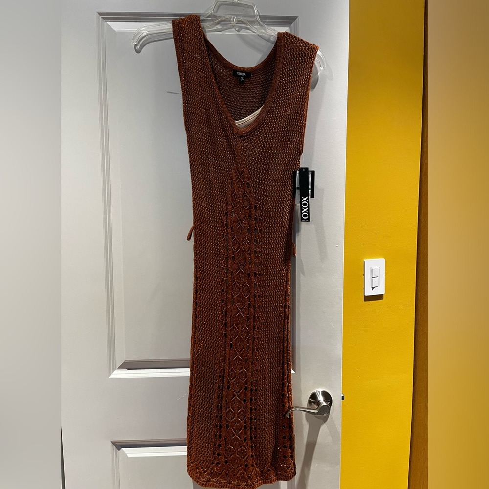 Pretty knitted dress by XOXO from Macys. NWT size Large